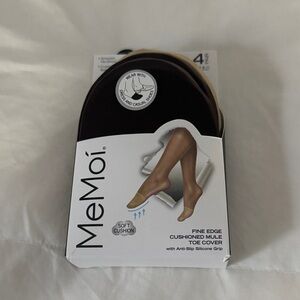 MeMoi Fine Edge Cushioned Mule Toe Cover - Beige